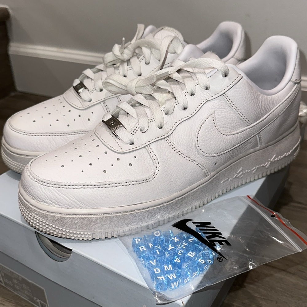 NIKE NOCTA AIR FORCE 1 WHITE SIZE 9 DRAKE OVO